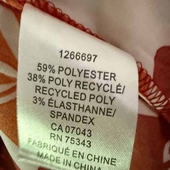 New Rachel Zoe Women's Bold Red and Cream Button Down Shirt - Picture 3 of 5